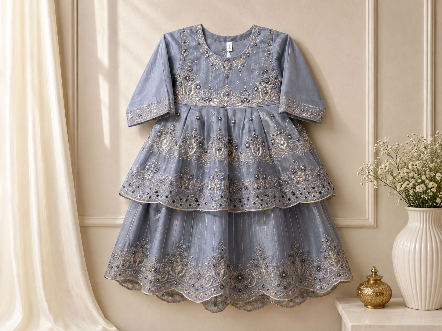 LUXE BLOOM EMBROIDERED GIRLS PARTY WEAR - Image 2