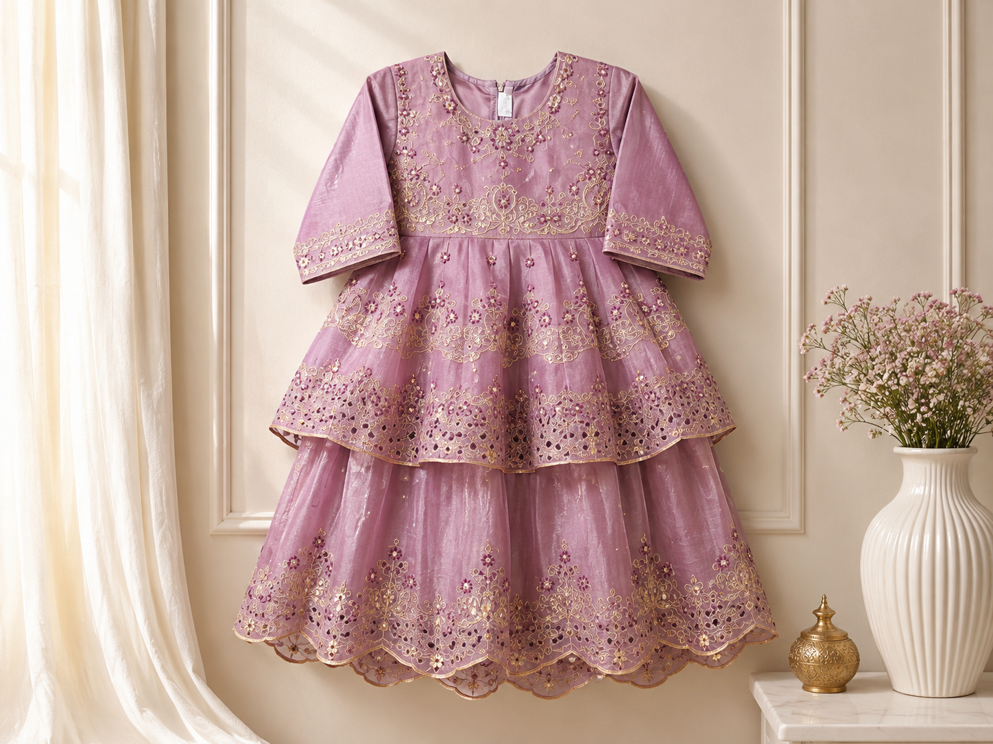 LUXE BLOOM EMBROIDERED GIRLS PARTY WEAR - Image 3