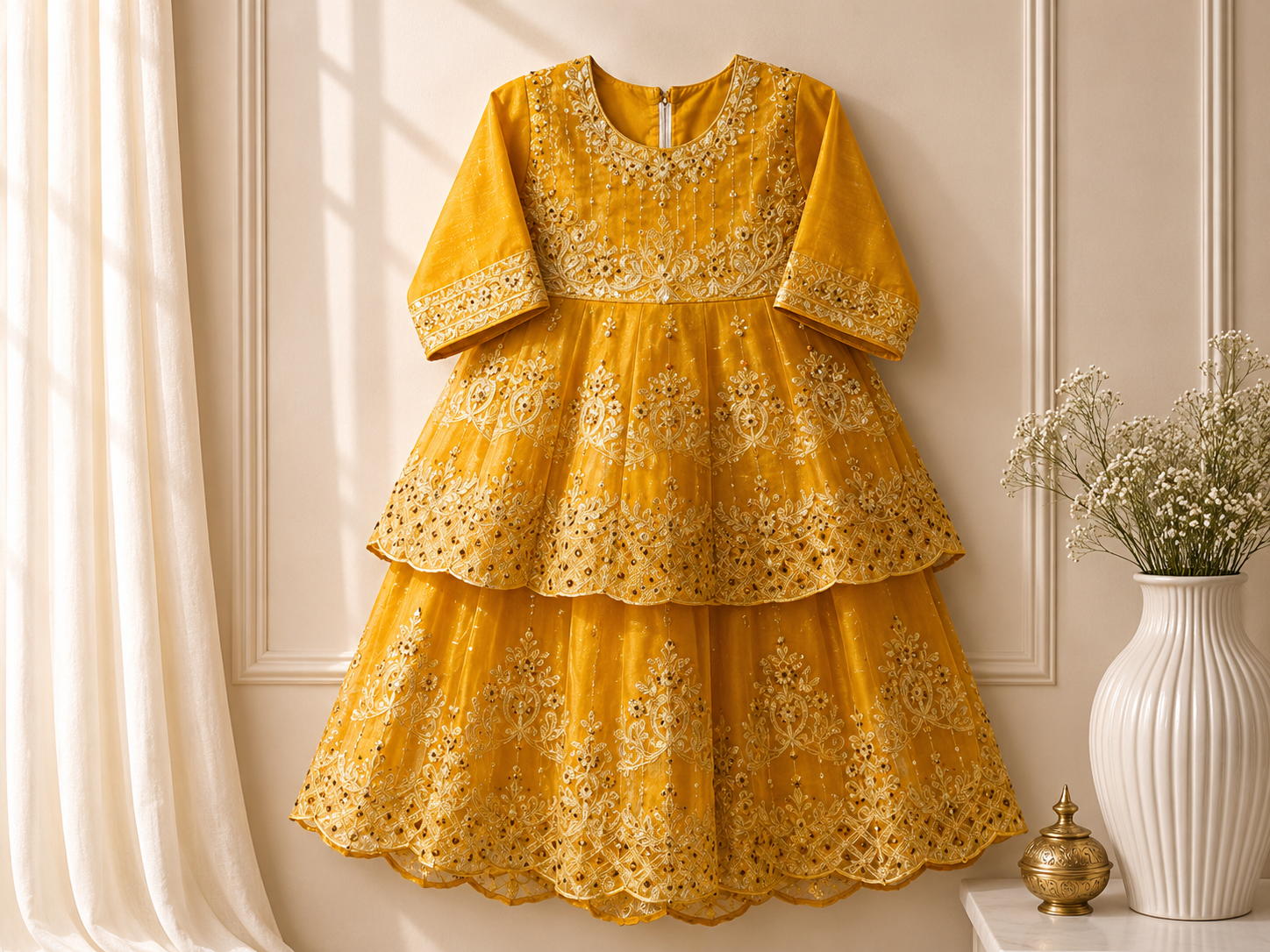 LUXE BLOOM EMBROIDERED GIRLS PARTY WEAR - Image 5