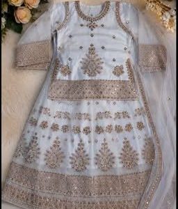 WHITE GOLD LUXURY FROCK